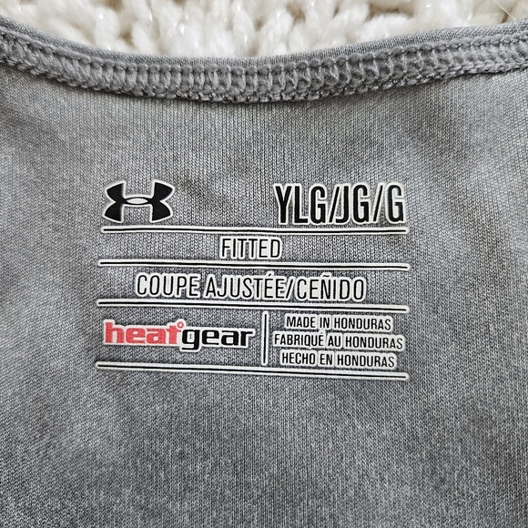 Under Armour Heat Gear Fitted Girls Tank Top Sz YLG - Picture 3 of 6